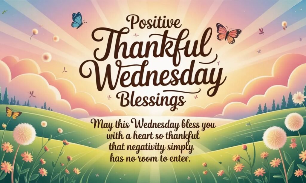 Positive Thankful Wednesday Blessings