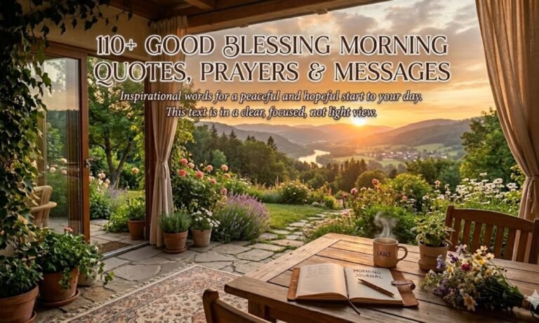 110+ Good Blessing Morning Quotes, Prayers & Messages