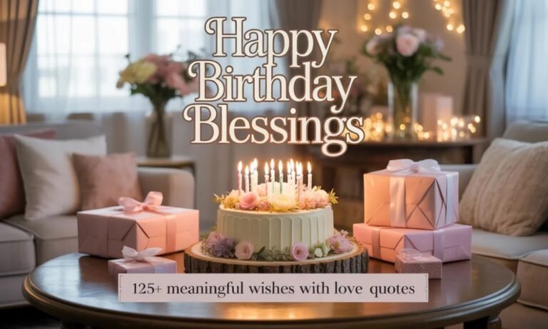 Happy Birthday Blessings 125+ Meaningful Wishes with Love Quotes