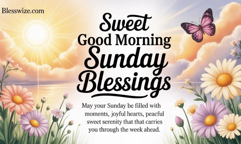 Sweet Good Morning Sunday Blessings