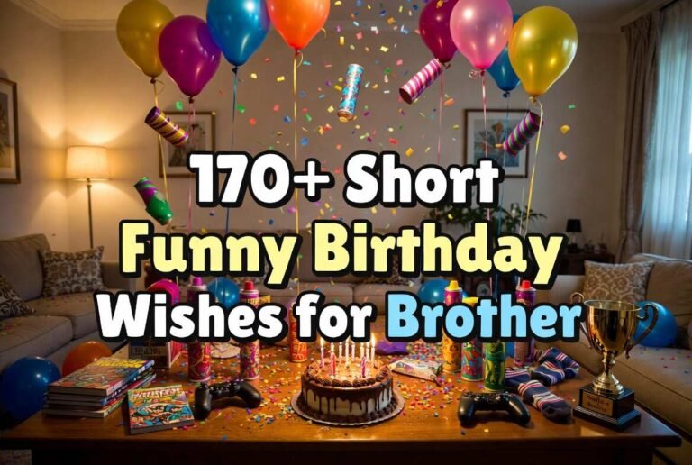 170+ Short Funny Birthday Wishes for Brother (Hilarious, Cheeky & One-Liners)