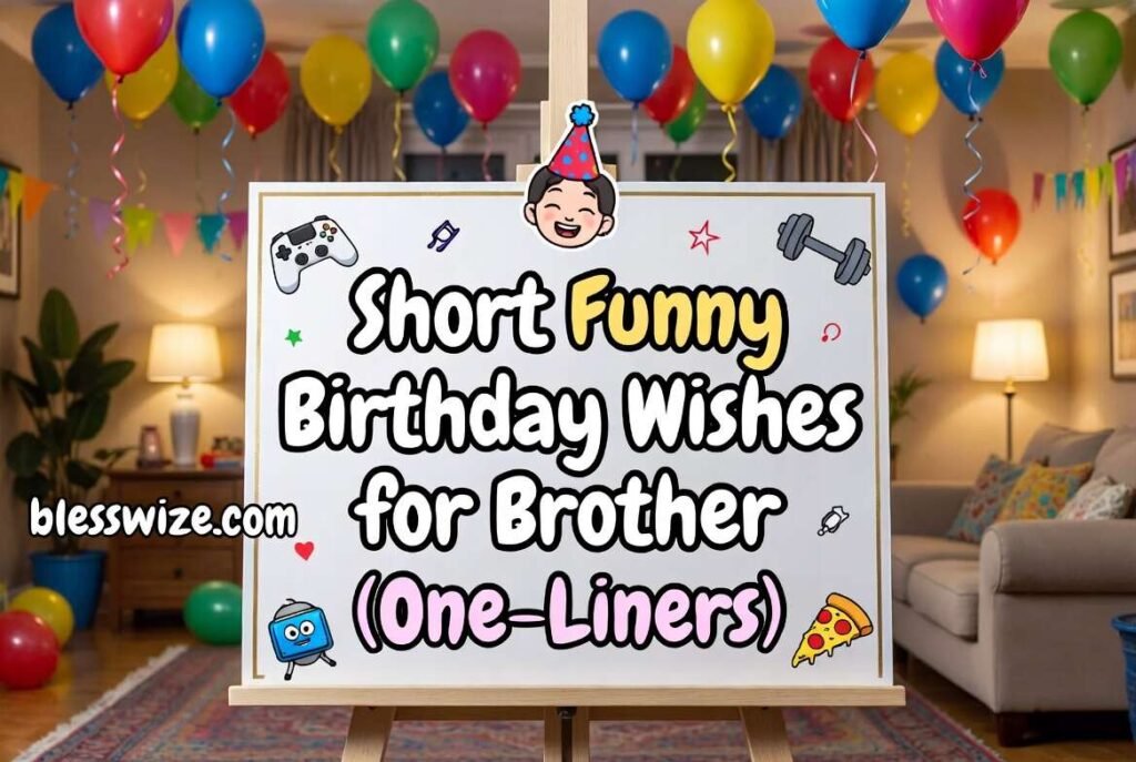 Short Funny Birthday Wishes for Brother
