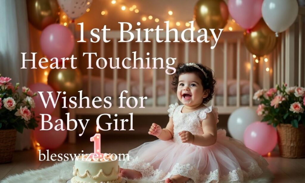 1st Birthday Heart Touching Wishes for Baby Girl