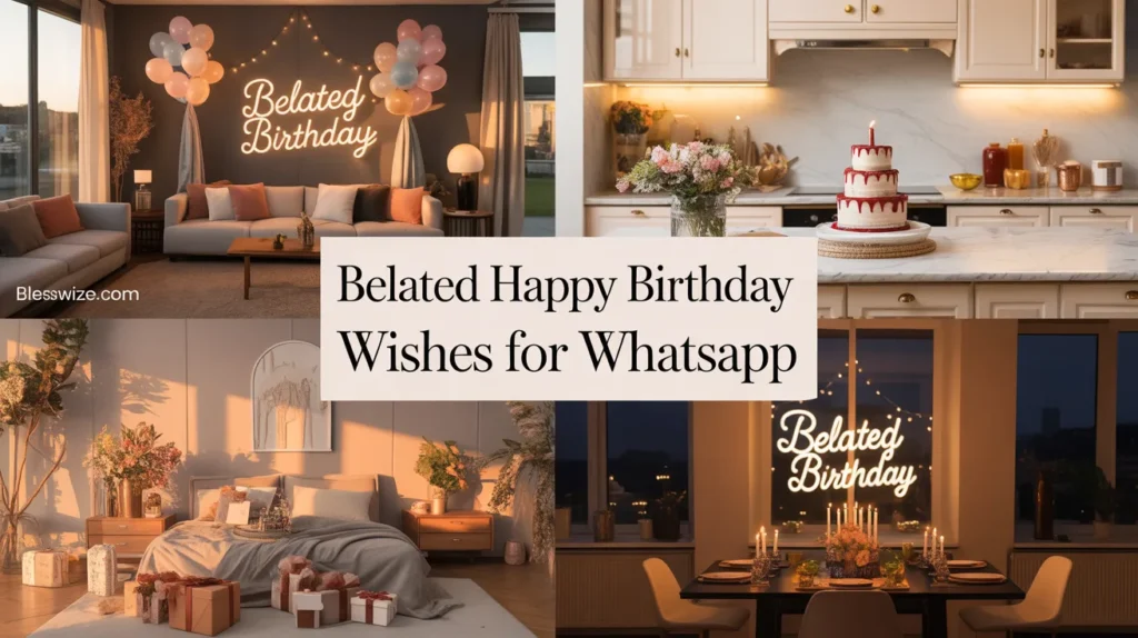 Belated Happy Birthday Wishes for WhatsApp