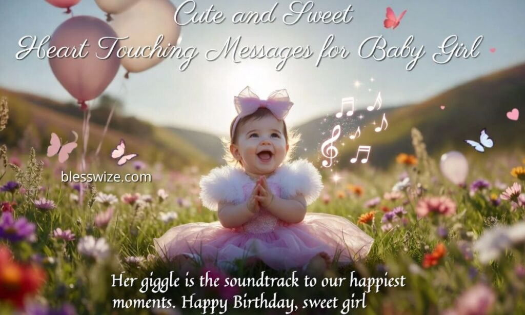 Cute and Sweet Heart Touching Messages for Baby Girls