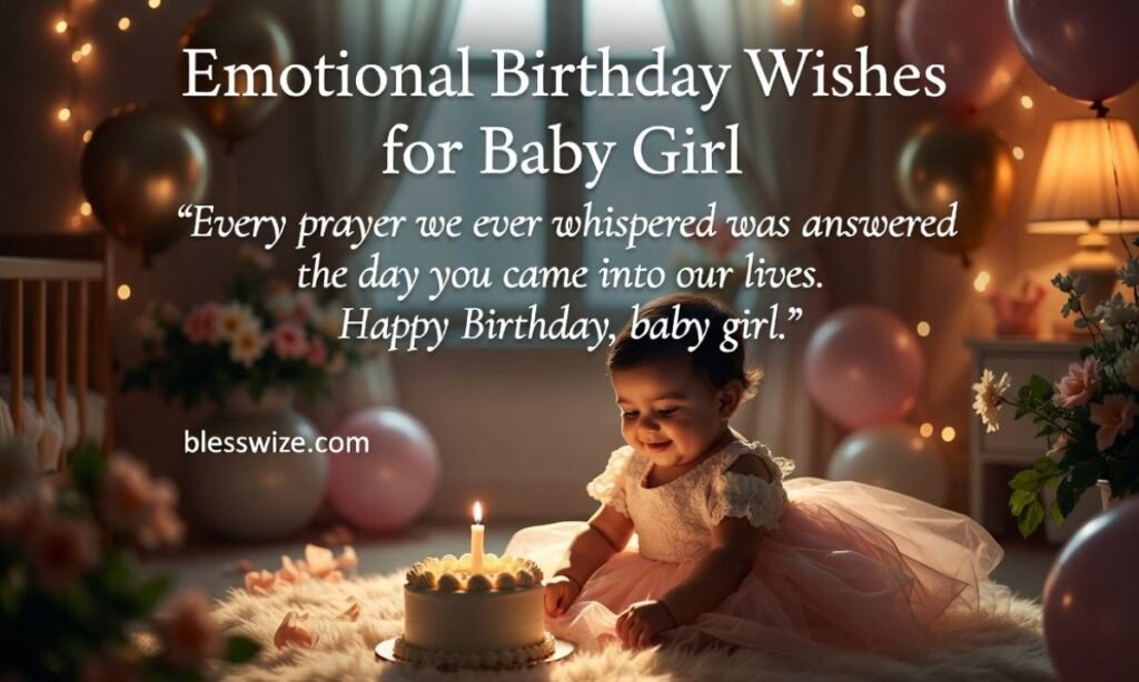 Emotional Heart Touching Birthday Wishes for Baby Girl from Parents