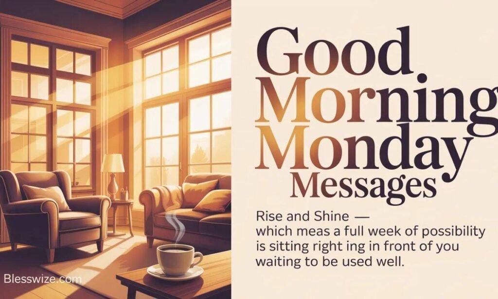 Good Morning Monday Messages 
