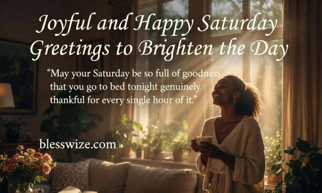 Joyful and Happy Saturday Greetings to Brighten the Day
