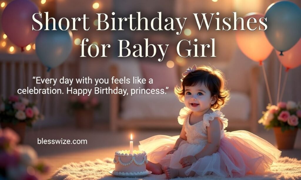 Short and Heart Touching Birthday Wishes for Baby Girl