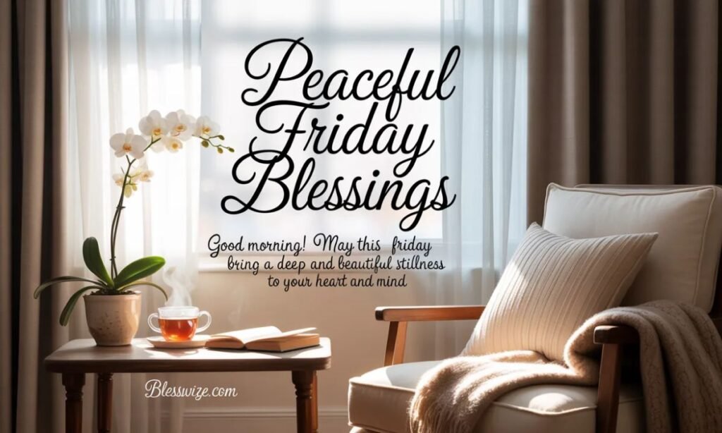 Peaceful Friday Blessings for Calm and Reflection
