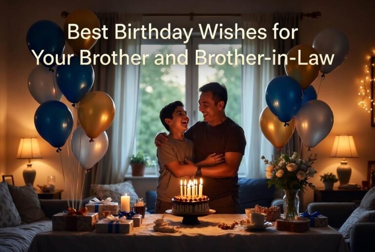 Best Birthday Wishes for Your Brother and Brother-in-Law