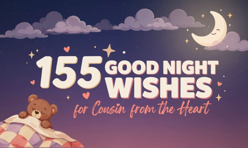 155+ Good Night Wishes for Cousin from the Heart