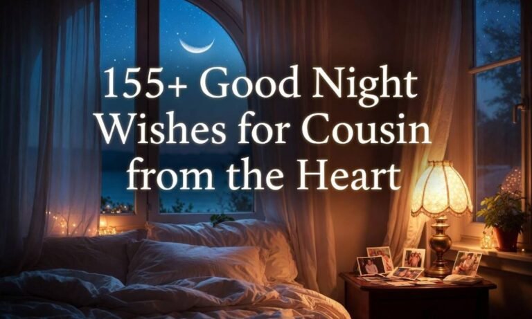155+ Good Night Wishes for Cousin from the Heart