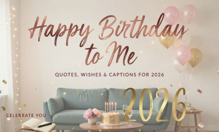 202+ Happy Birthday to Me Quotes, Wishes & Captions for 2026