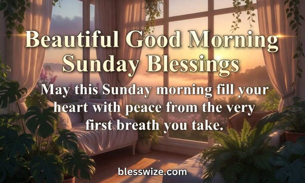 Good Morning Sunday Blessings
