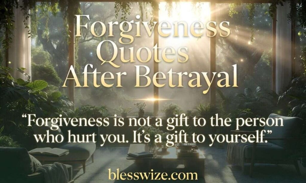 Forgiveness Quotes After Betrayal