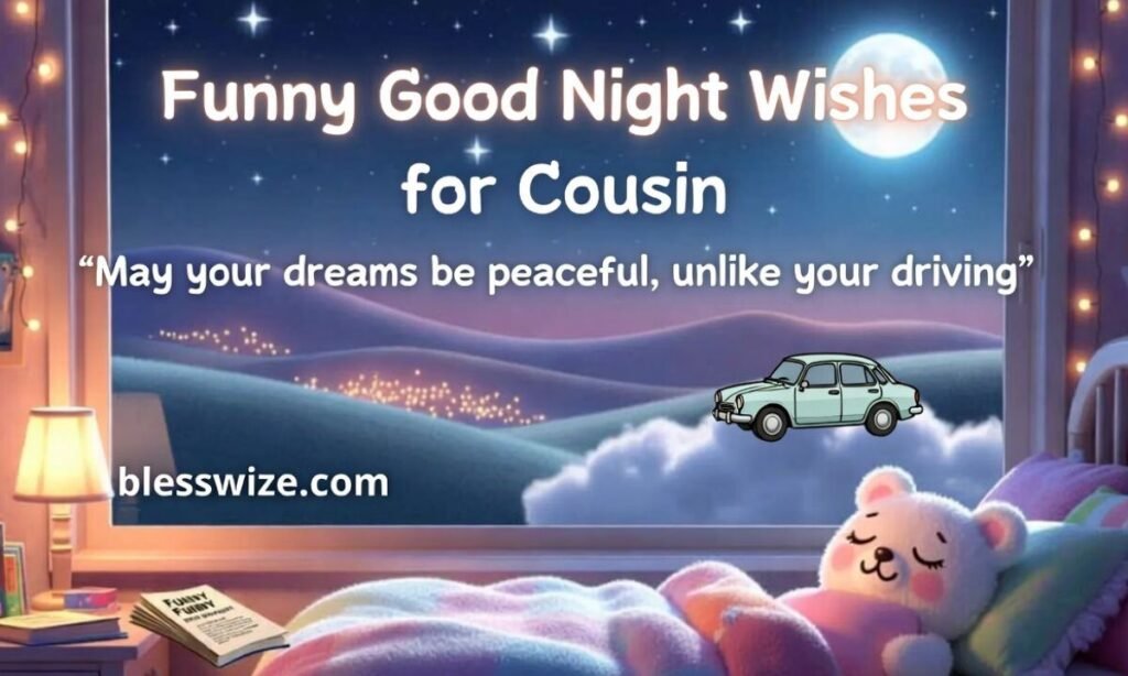 Funny Good Night Wishes for Cousin