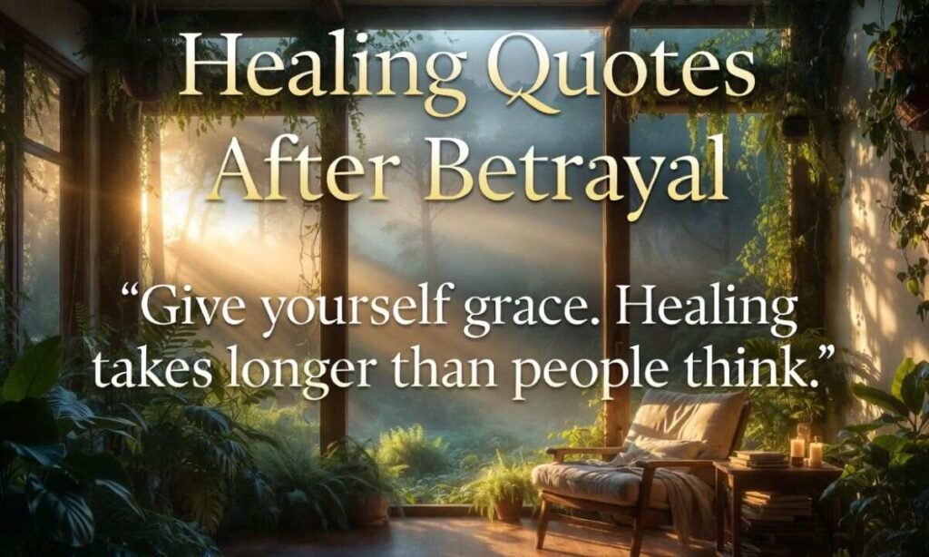 Healing Quotes After Betrayal