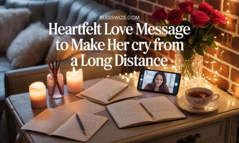 Best 111+ Heartfelt Love Message to Make Her Cry from a Long Distance