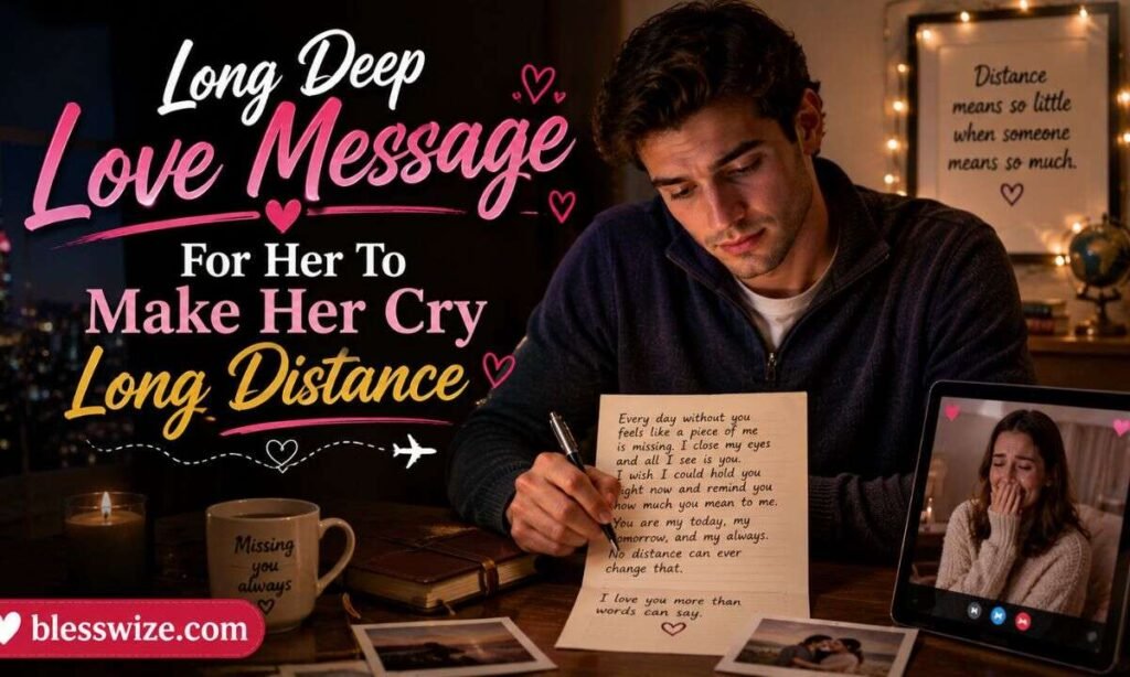 Long Deep Love Message For Her To Make Her Cry Long Distance