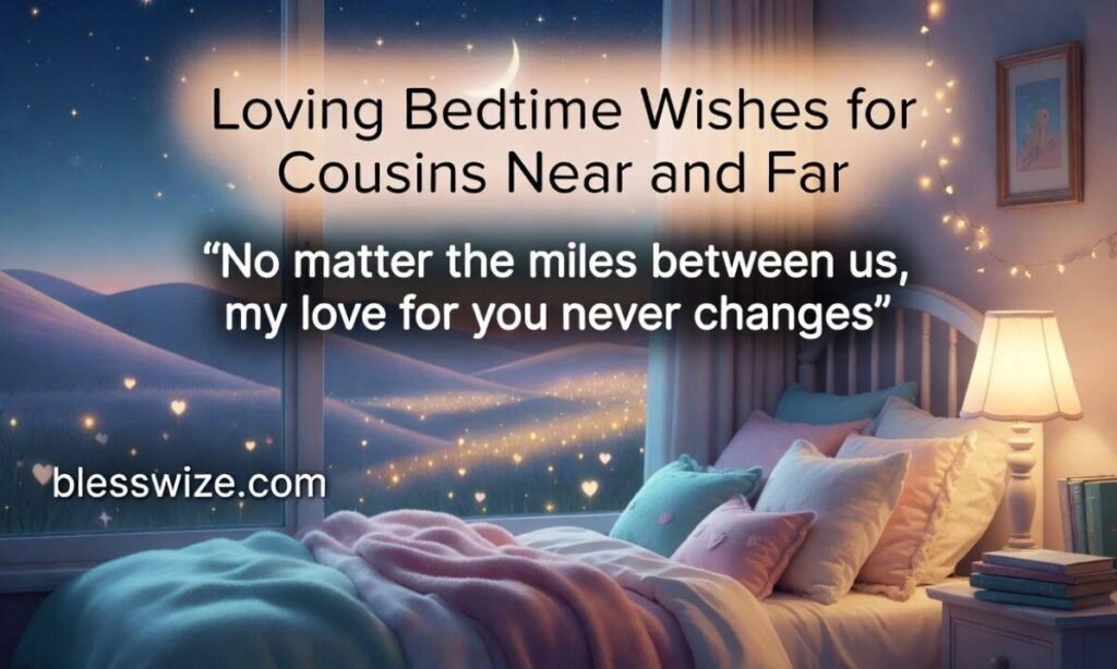 Loving Bedtime Wishes for Cousins Near and Far
