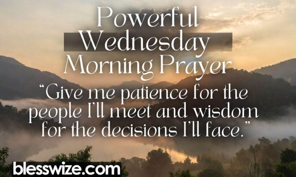 Powerful Wednesday Morning Prayer