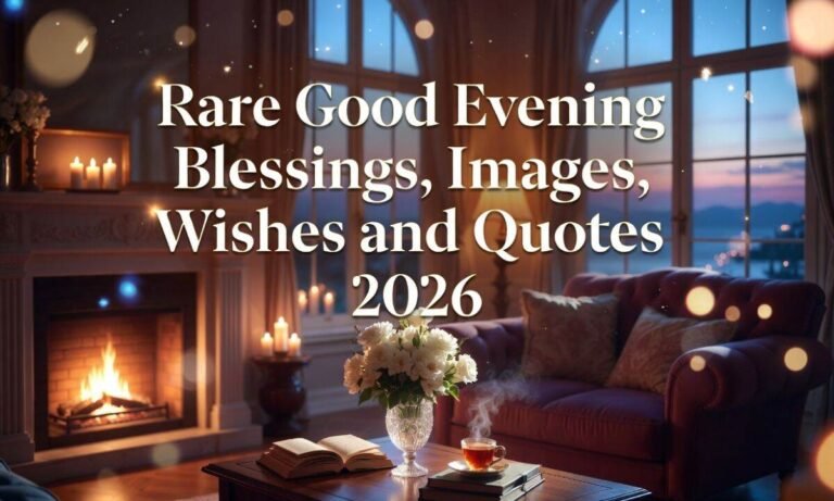 Rare Good Evening Blessings, Images, Wishes and Quotes 2026