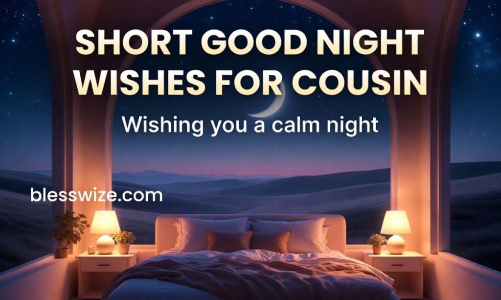 Short Good Night Wishes for Cousin