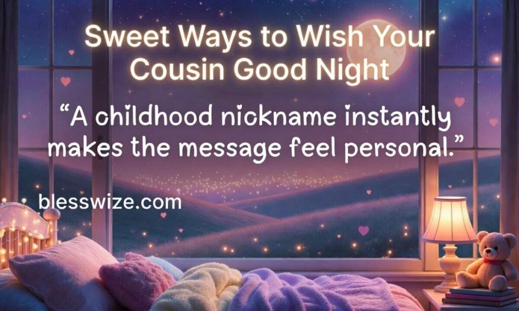 Sweet Ways to Wish Your Cousin Good Night