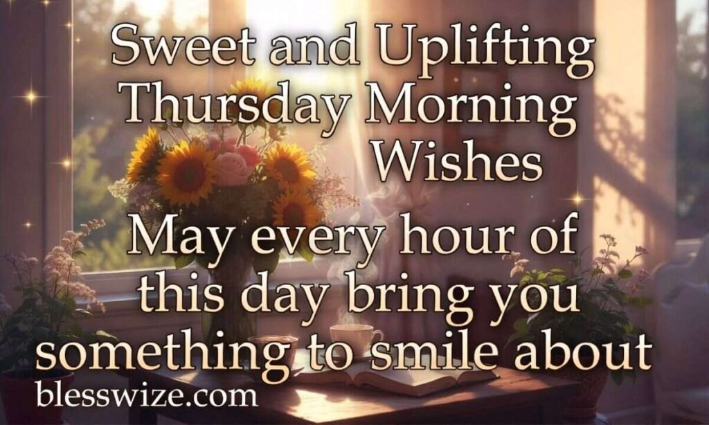 Sweet and Uplifting Thursday Morning Wishes