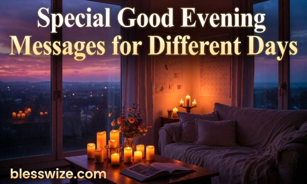 Special Good Evening Messages for Different Days