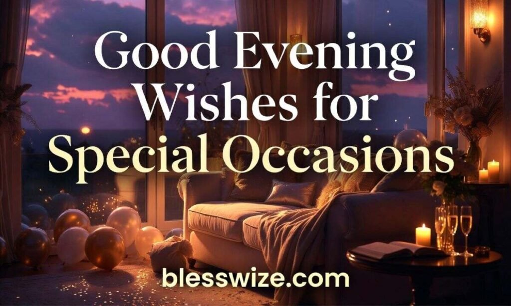 Good Evening Wishes for Special Occasions