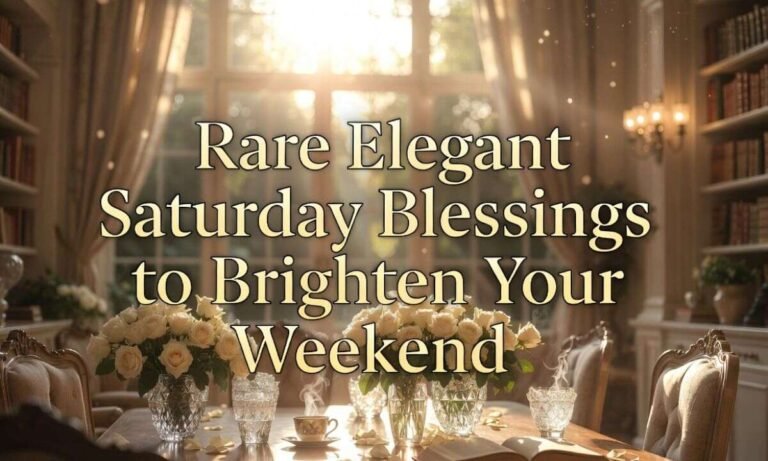 123 Rare Elegant Saturday Blessings to Brighten Your Weekend