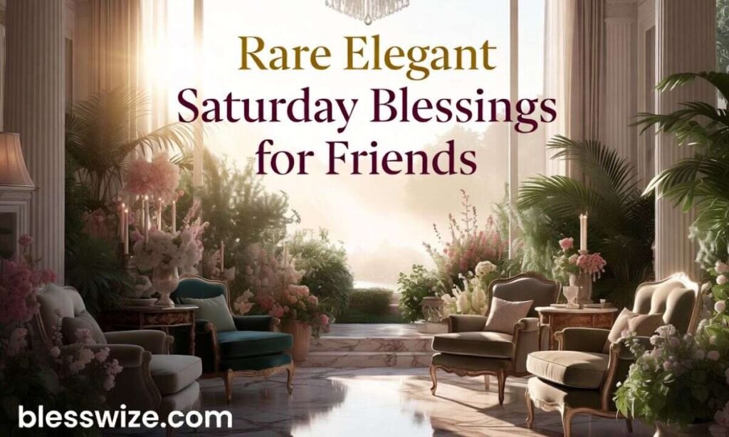 Rare Elegant Saturday Blessings for Friends