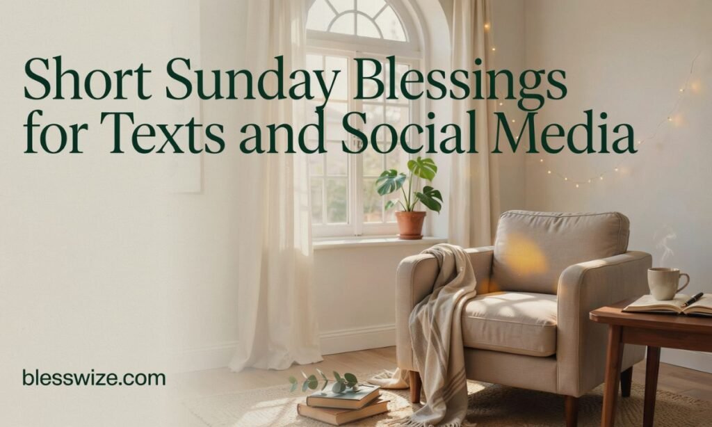 Short Sunday Blessings for Texts and Social Media