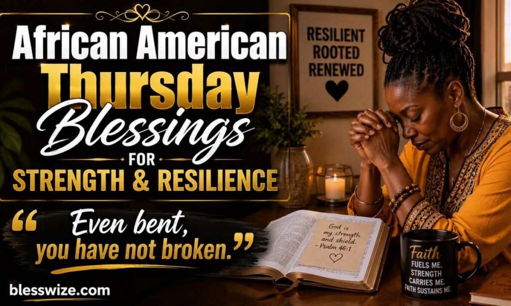 African American Thursday Blessings for Strength & Resilience