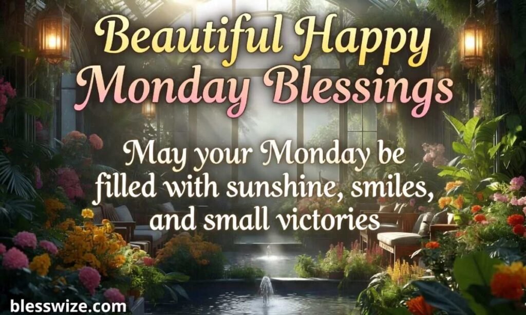 Beautiful Happy Monday Blessings
