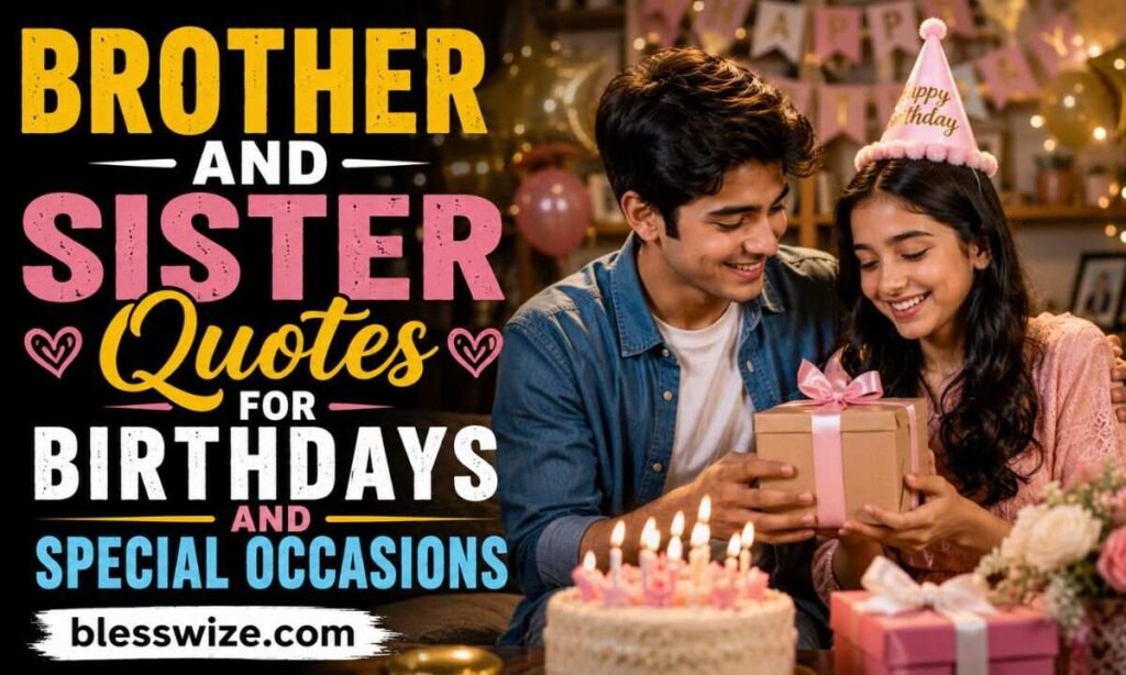 Brother and Sister Quotes for Birthdays and Special Occasions