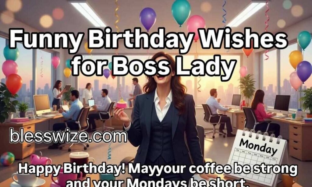 Funny Birthday Wishes for Boss Lady