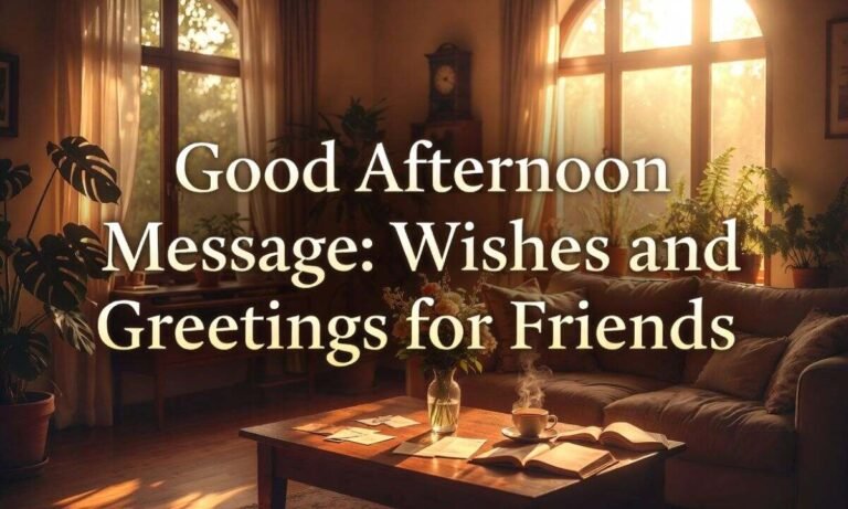 Good Afternoon Message: Wishes and Greetings for Friends