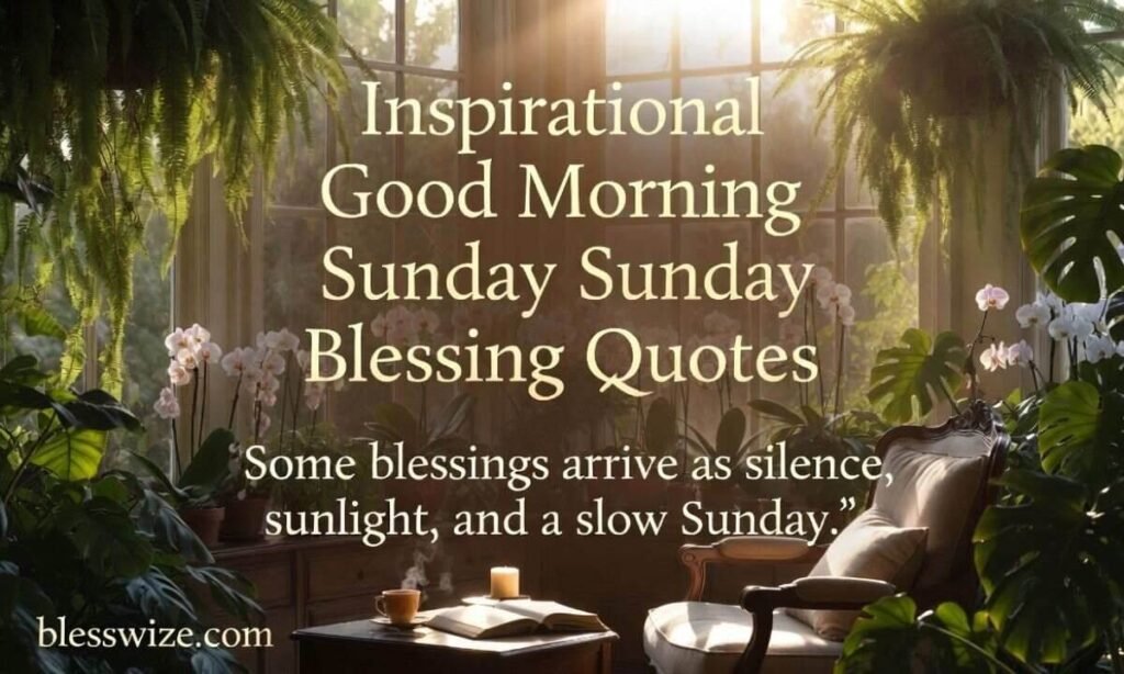 Inspirational Good Morning Sunday Blessing Quotes
