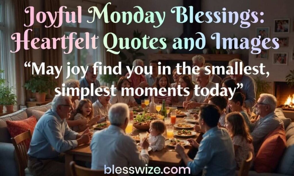 Joyful Monday Blessings: Heartfelt Quotes and Images