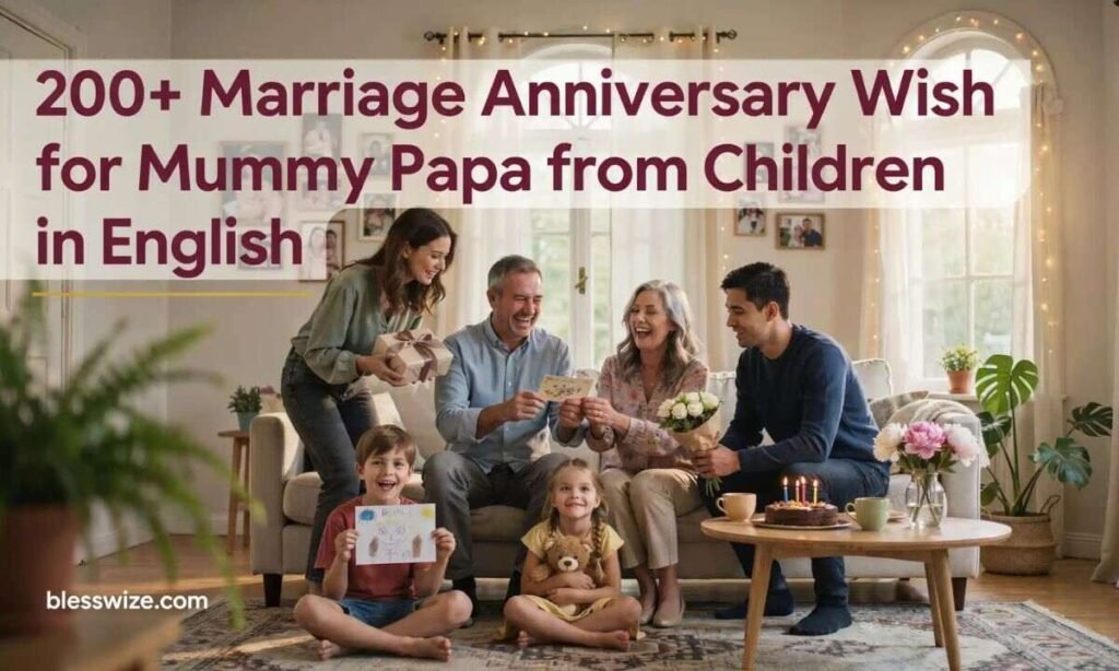 200 + Marriage Anniversary Wish for Mummy Papa from Children in English