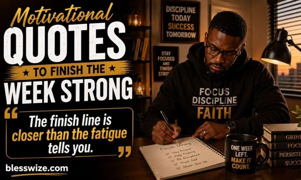 Motivational Quotes to Finish the Week Strong