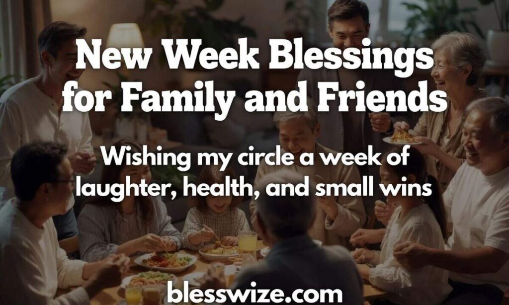 New Week Blessings for Family and Friends