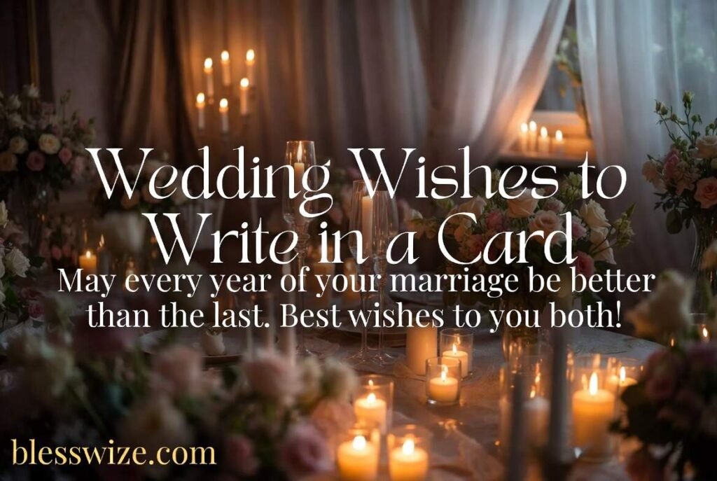 Wedding Wishes to Write in a Card