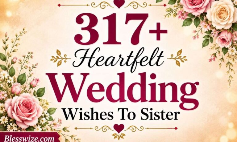 Heartfelt Wedding Wishes To Sister