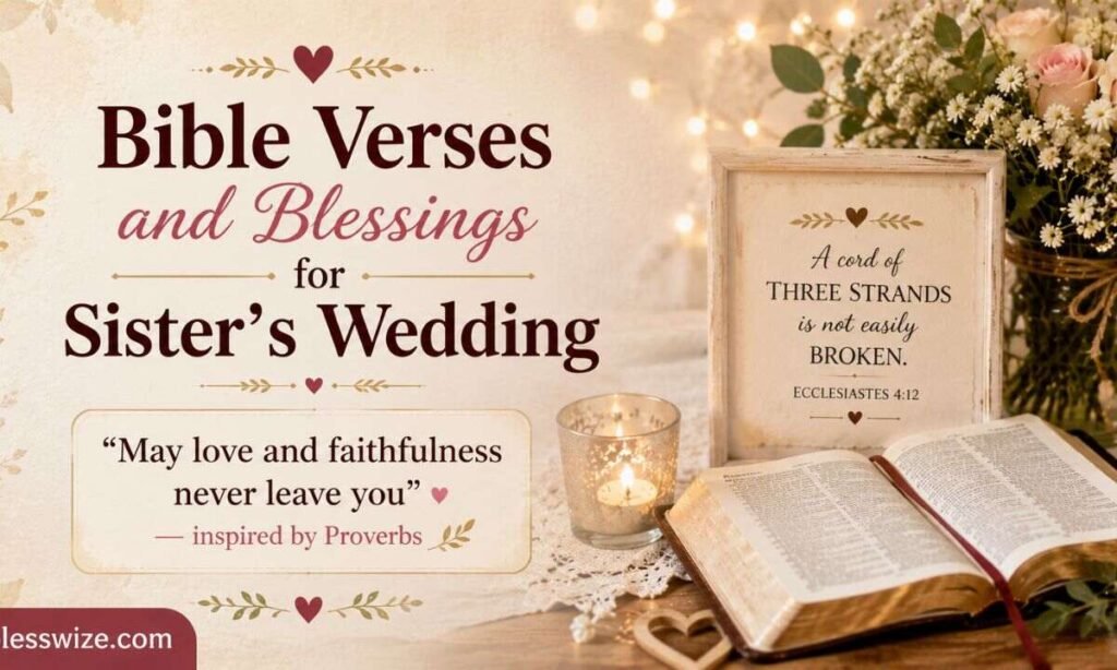 Bible Verses and Blessings for Sister's Wedding