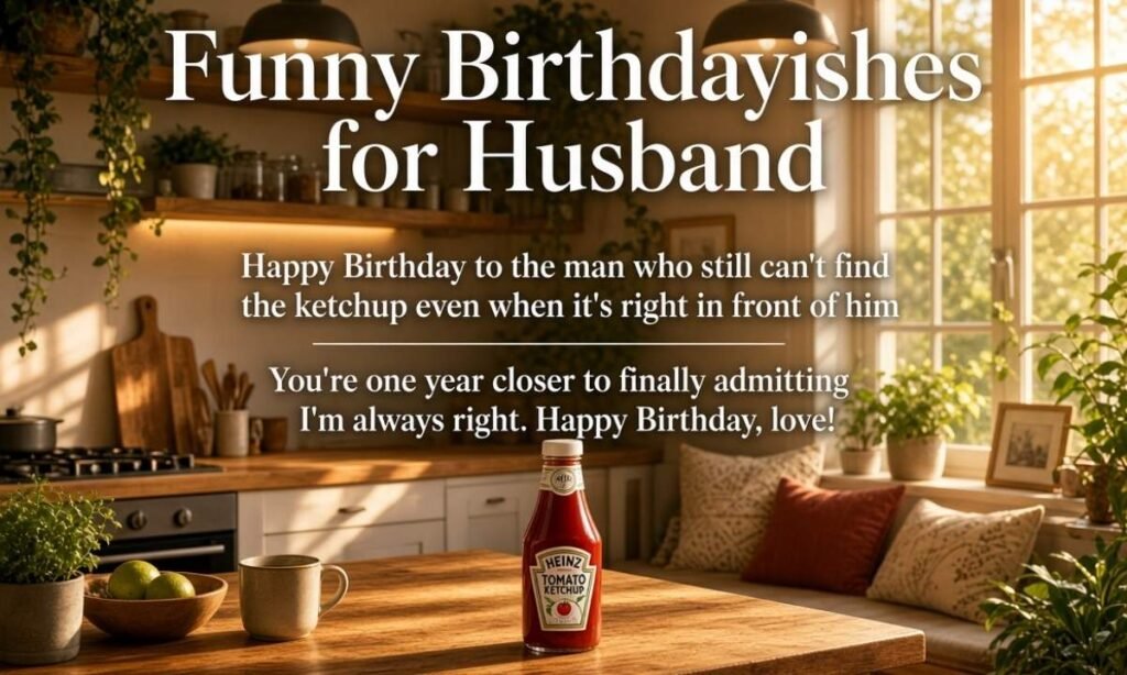 Funny Birthday Wishes for Husband