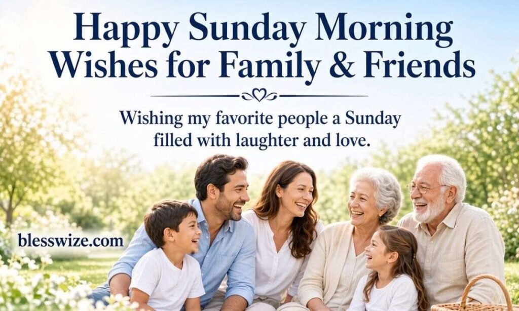 Happy Sunday Morning Wishes for Family & Friends